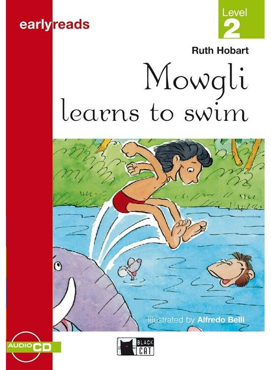 Copertă produs Mowgli learns to swim + CD (Level 2 - Pre-level A1) - gallery big 1