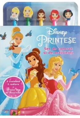 Copertă produs Disney Prințese. Set de colorat și de activități
