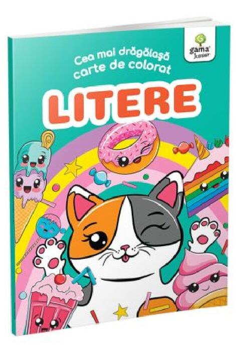 Copertă produs Cea mai drăgălașă carte de colorat. Litere