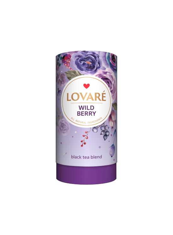 Copertă produs Tub de ceai Lovar&eacute; - Wild Berry: Amestec de ceai negru și fructe de pădure 80 g - gallery big 1