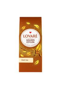 Copertă produs Cutie ceai cu frunze &icirc;ntregi Lovar&eacute; - Golden Ceylon: ceai negru de Ceylon 80 g