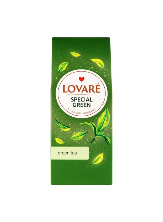 Copertă produs Cutie ceai cu frunze &icirc;ntregi Lovar&eacute; - Special Green: ceai verde premium 80 g - gallery big 2