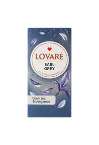 Copertă produs Cutie ceai cu 24 pliculețe Lovar&eacute; - Earl Grey: ceai negru cu bergamotă 48 g