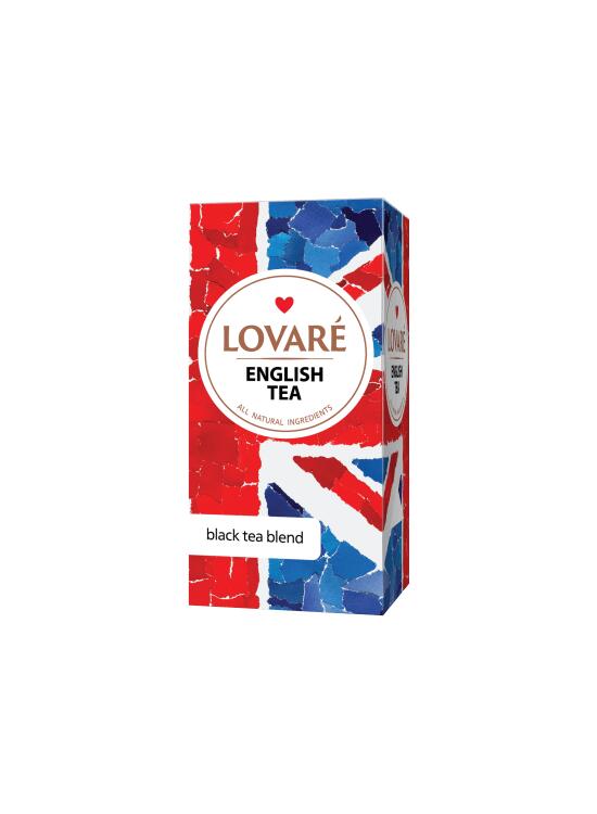 Copertă produs Cutie ceai cu 24 pliculețe Lovar&eacute; - English Tea: ceai negru 48 g - gallery big 1