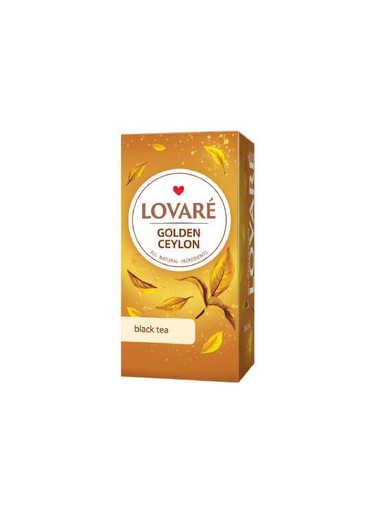 Copertă produs Cutie ceai cu 24 pliculețe Lovar&eacute; - Golden Ceylon: ceai negru de Ceylon 48 g - gallery big 1