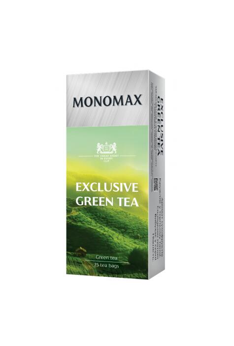 Copertă produs Cutie ceai cu 25 pliculețe Monomax - Exclusive Green Tea: frunze de ceai verde chinezesc 90 g