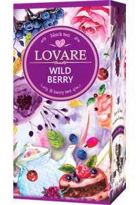 Copertă produs Cutie ceai cu 24 pliculețe Lovar&eacute; - Wild Berry: amestec de ceai negru și fructe de pădure 48 g