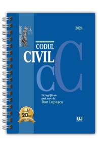 Copertă produs Codul civil Ianuarie 2024 (ediție spiralată)