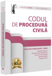 Copertă produs Codul de procedura civilă: ianuarie 2024