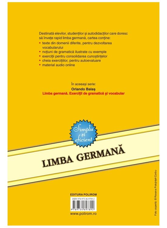 Copertă produs Limba germană. Simplu și eficient (Ediţia a XVIII‑a, cu texte noi) - gallery big 2