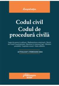 Copertă produs Codul civil. Codul de procedură civilă. Actualizat la 1 februarie 2024