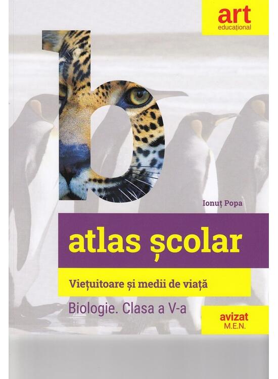 Copertă produs Atlas școlar: Biologie. Viețuitoare și medii de viață. Clasa a V-a - gallery big 1