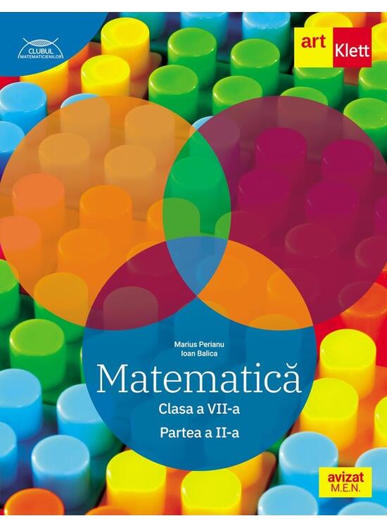 Copertă produs Matematică. Clasa a VII-a. Partea a 2-a - Traseul albastru. Clubul Matematicienilor - gallery big 1