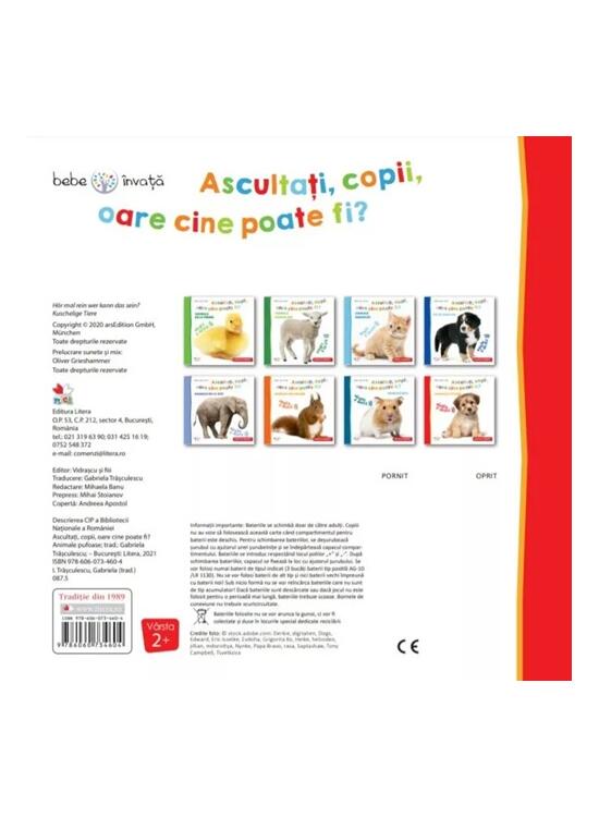 Copertă produs Bebe &icirc;nvață. Ascultați, copii, oare cine poate fi? Animale pufoase - gallery big 2