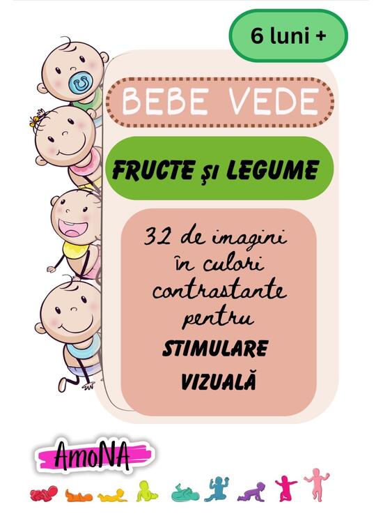 Copertă produs Cartonașe Bebe vede, Fructe și legume - gallery big 1