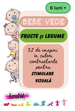 Copertă produs Cartonașe Bebe vede, Fructe și legume
