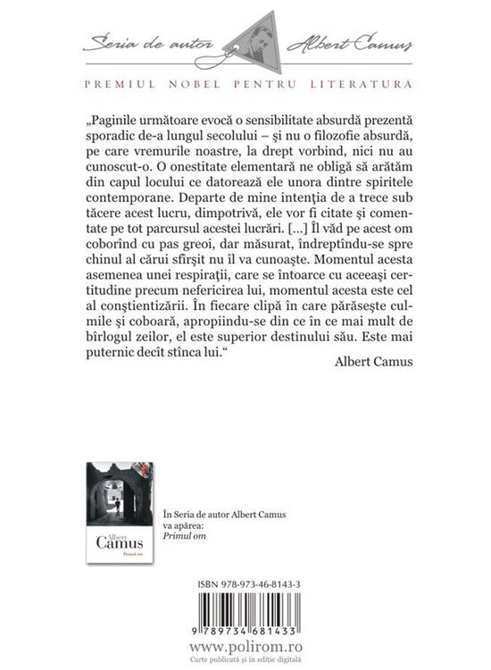Copertă produs Mitul lui Sisif - gallery big 2