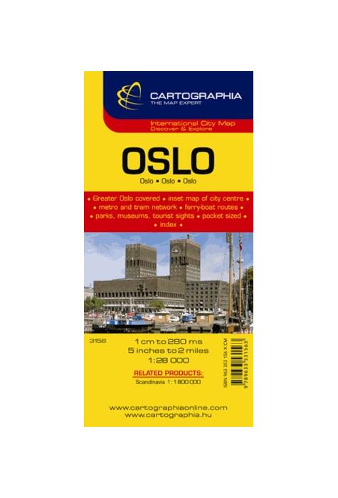 Copertă produs Hartă rutieră Oslo