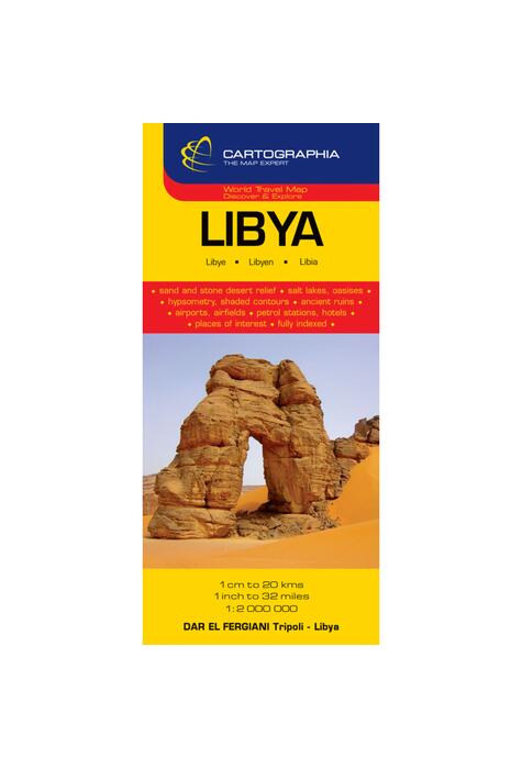 Copertă produs Hartă rutieră Libia