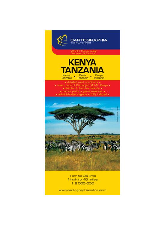 Copertă produs Hartă rutieră Kenya, Tanzania - gallery big 1