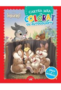 Copertă produs Disney Iepurași. Cartea mea de colorat cu autocolante