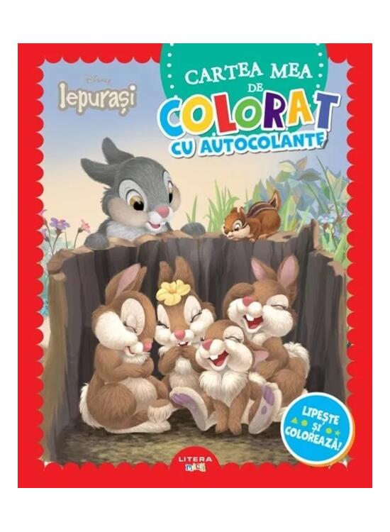 Copertă produs Disney Iepurași. Cartea mea de colorat cu autocolante - gallery big 1