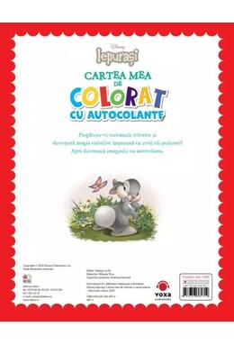 Copertă produs Disney Iepurași. Cartea mea de colorat cu autocolante