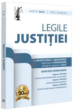 Copertă produs Legile justiției: martie 2024