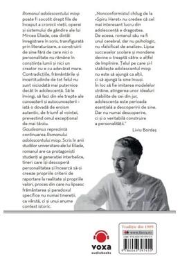 Copertă produs Romanul adolescentului miop. Gaudeamus