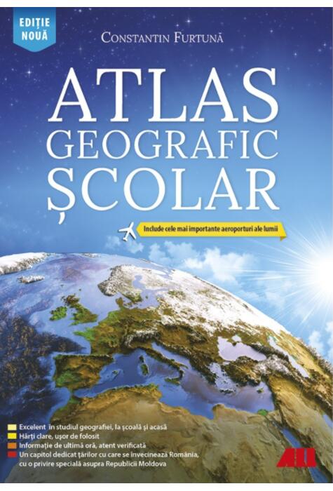 Copertă produs Atlas geografic școlar