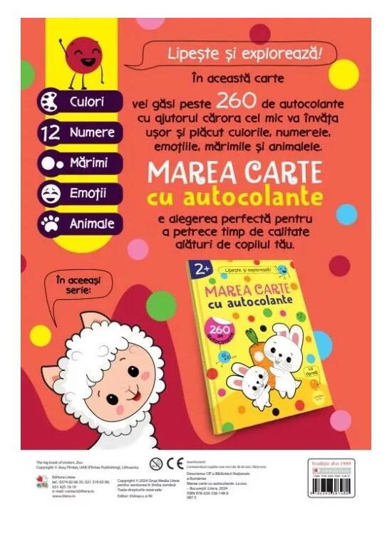 Copertă produs Marea carte cu autocolante. La zoo (2+) - gallery big 2