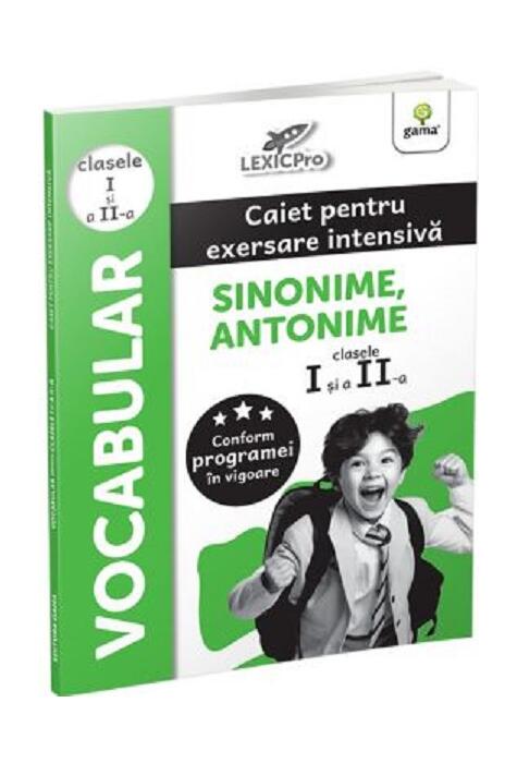 Copertă produs Vocabular - Sinonime, Antonime. Caiet pentru exersare intensivă. Clasele I și a II-a