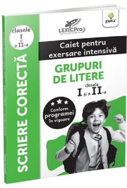 Copertă produs Scriere corectă - Grupuri de litere. Caiet pentru exersare intensivă. Clasele I și a II-a