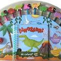 Copertă produs Carte de colorat cu 20 creioane - Dinozauri - gallery small 