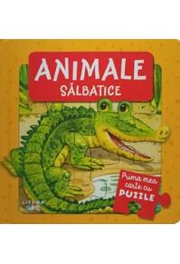 Copertă produs Prima mea carte cu puzzle. Animale sălbatice