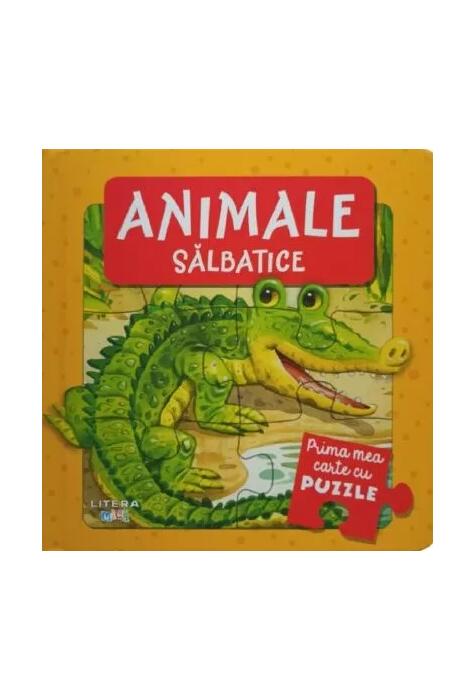 Copertă produs Prima mea carte cu puzzle. Animale sălbatice