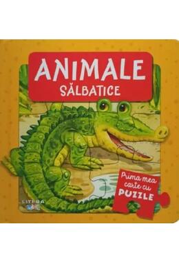 Copertă produs Prima mea carte cu puzzle. Animale sălbatice