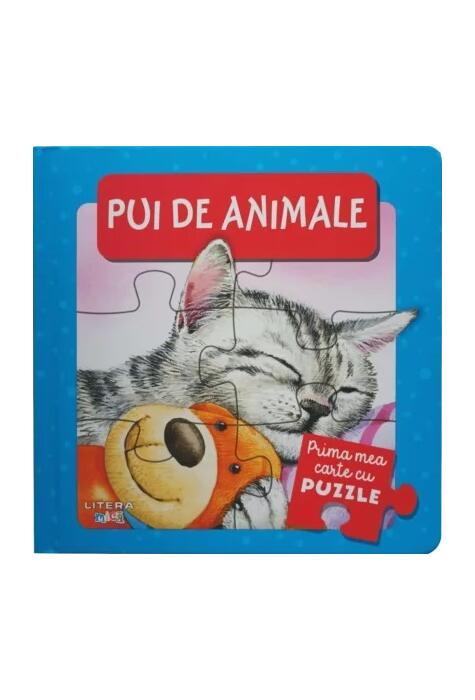 Copertă produs Prima mea carte cu puzzle. Pui de animale