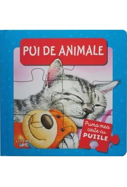 Copertă produs Prima mea carte cu puzzle. Pui de animale