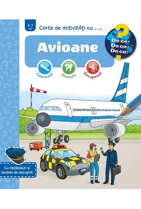 Copertă produs Carte de activități cu... Avioane