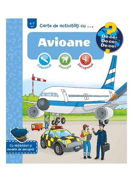 Copertă produs Carte de activități cu... Avioane - gallery big 1