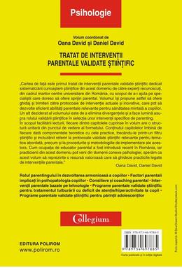 Copertă produs Tratat de intervenţii parentale validate ştiinţific