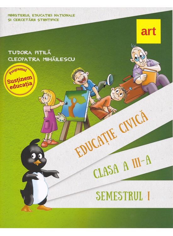 Copertă produs Educație civică. Manual Clasa a III-a Semestrul I (+ CD) - gallery big 1