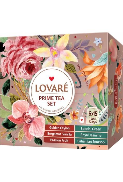 Copertă produs Set Prime Tea Ceai &icirc;n asortiment - 90 pliculețe, 6 arome, 157,5 g