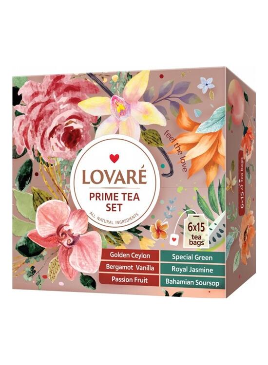 Copertă produs Set Prime Tea Ceai &icirc;n asortiment - 90 pliculețe, 6 arome, 157,5 g - gallery big 1