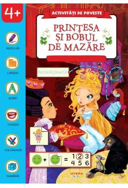 Copertă produs Activități de poveste. Prințesa și bobul de mazăre