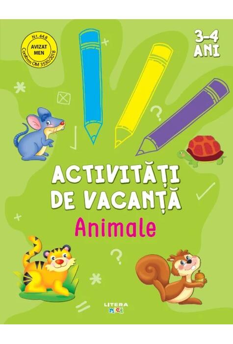 Copertă produs Activități de vacanță. Animale (3-4 ani)