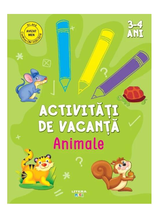 Copertă produs Activități de vacanță. Animale (3-4 ani) - gallery big 1