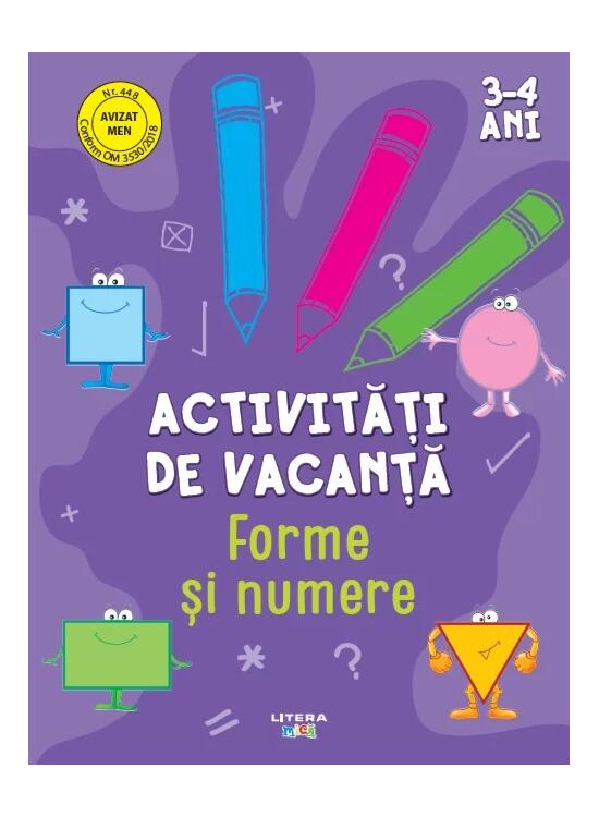 Copertă produs Activități de vacanță. Forme și numere (3-4 ani) - gallery big 1