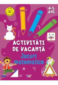 Copertă produs Activități de vacanță. Jocuri matematice (4-5 ani)